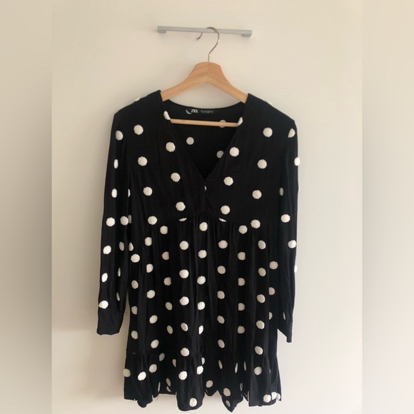 Zara Polka dot knit dress - Picture 3 of 4